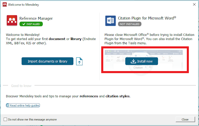 mendeley desktop ms word plugin
