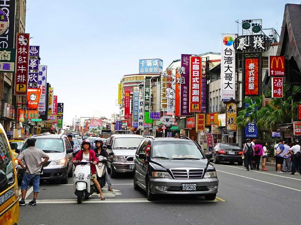 Suasana jalanan di Taiwan 