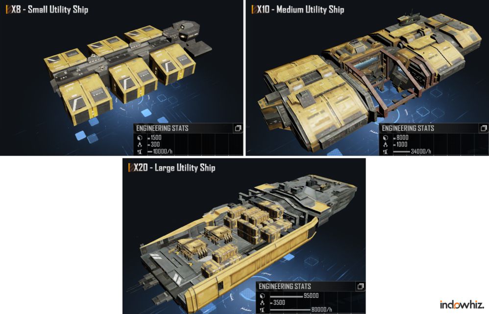 Resource mining utility ships