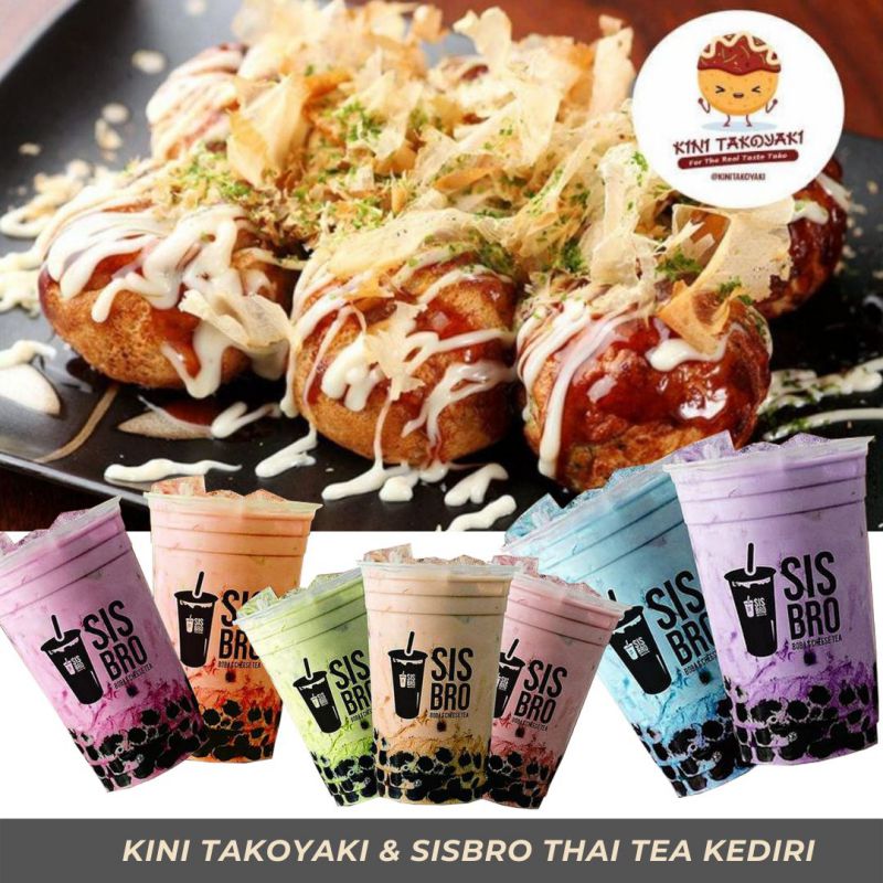 Takoyaki dan Boba Cheese Tea Kombinasi Camilan Kekinian Hadir di Kediri